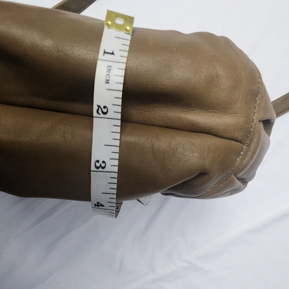 Vintage‎ Stone Mountain Taupe Leather Crossbody Shoulder Bag Classic Casual - Picture 10 of 12